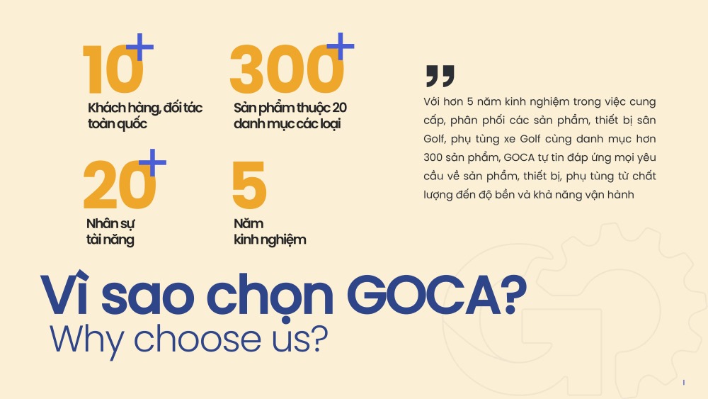 Vì sao chọn GOCA