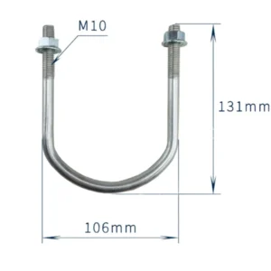 Bulong chữ U 68MM DIA X 45MM X 110MM U-BOLT #632103