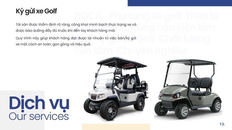 Tại sao doanh nghiệp nên chọn dịch vụ ký gửi xe Golf của GOCA?