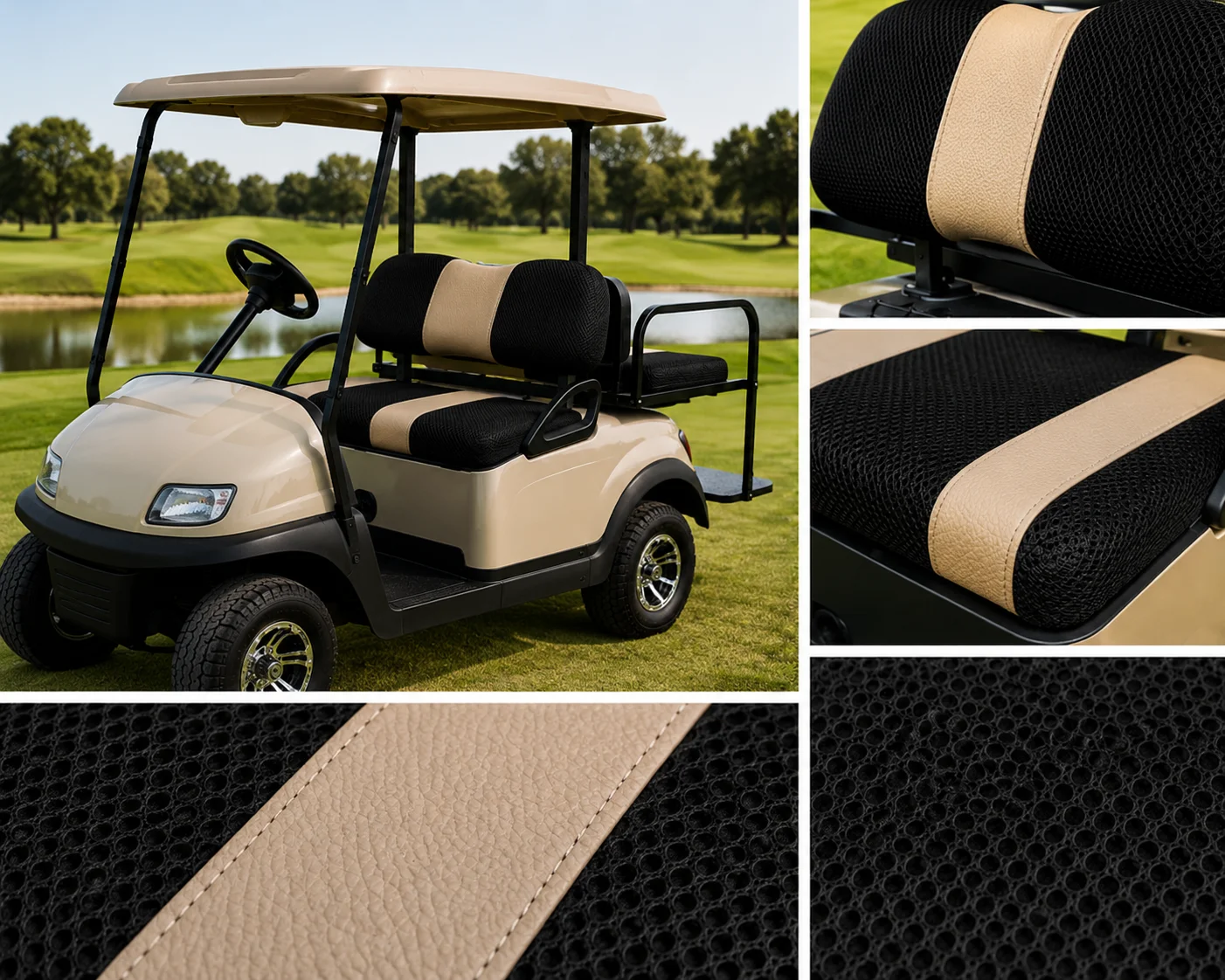 Đặc tính chất liệu và công năng của bọc yên xe golf Loại B