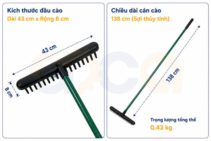 Tiêu chuẩn kỹ thuật của thiết bị cào cát sân golf