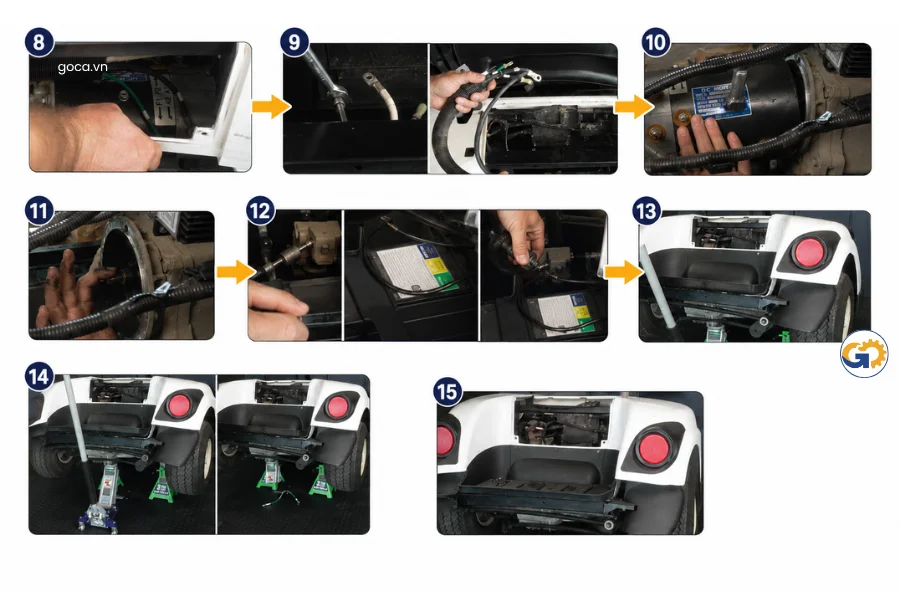 Giai đoạn 2: Hạ động cơ cũ và lắp đặt động cơ AC mới (Motor Installation)